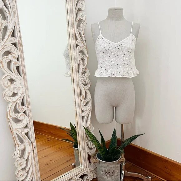 White Crop Cami - Picture 2 of 5